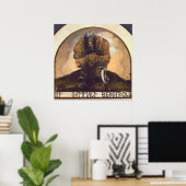 Eine alte Bergtrolle Poster (Heimbüro)