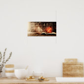 Eine alte Bibliothek 34 - A.I. Poster (Küche)