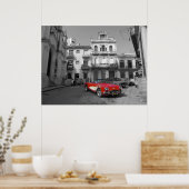 Eine alte Corvette im alten Havanna Poster (Küche)