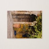 Eine alte europäische Tür Puzzle (Horizontal)