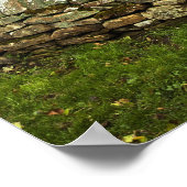 Eine alte Kirche unter dunklem Himmel Poster (Ecke)