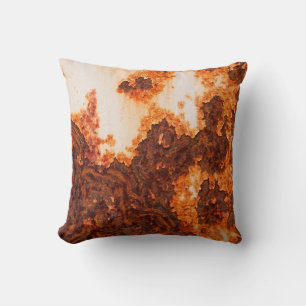 Eine alte rostige Färbung der Oberfläche Kissen