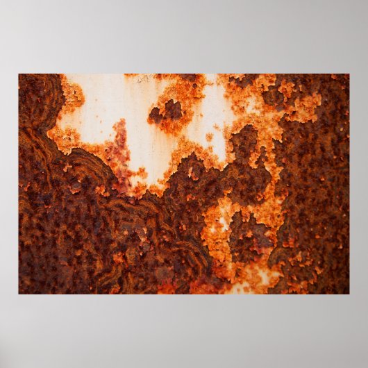 Eine alte rostige Färbung der Oberfläche Poster (Vorne)