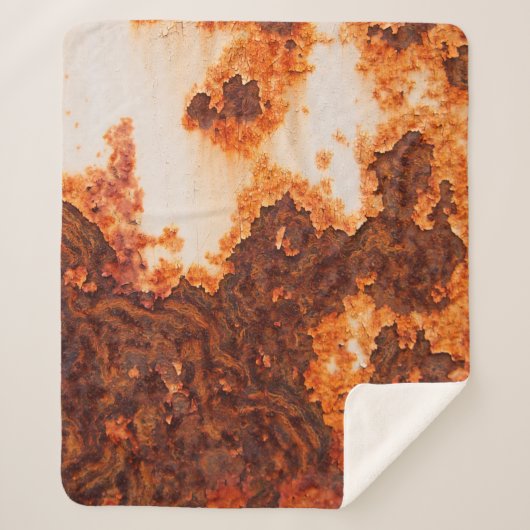 Eine alte rostige Färbung der Oberfläche Sherpadecke (Vorderseite)