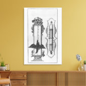 Eine alte Schrift, Abbildung Leinwanddruck (Insitu (Wohnzimmer))