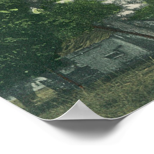 Eine alte Sehenswürdigkeit Poster (Ecke)