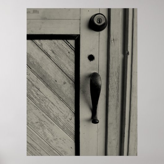 Eine alte Tür Poster (Vorne)