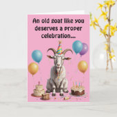 Eine alte Ziege wie du Geburtstag verdient Karte (Gelbe Blume)