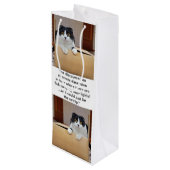 Eine alternative Dimension Geschenktüte Für Weinflaschen (Rückseite Schrägansicht)