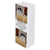 Eine alternative Dimension Geschenktüte Für Weinflaschen (Vorderseite Schrägansicht)