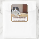 Eine alternative Dimension Quadratischer Aufkleber (Tasche)