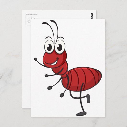 eine Ameise Postkarte (Vorne/Hinten)