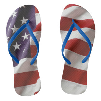 Eine amerikanische Flagge - alter Ruhm Badesandalen