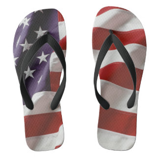 Eine amerikanische Flagge - alter Ruhm Badesandalen