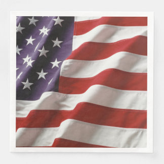 Eine amerikanische Flagge Serviette
