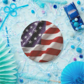 Eine amerikanische Flagge - USA Pappteller (Party)