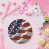 Eine amerikanische Flagge - USA Pappteller (Party)