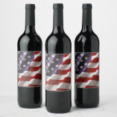 Eine amerikanische Flagge Weinetikett (Flaschen)