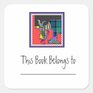 eine andere Art von Aufkleber für tierisches Buchz