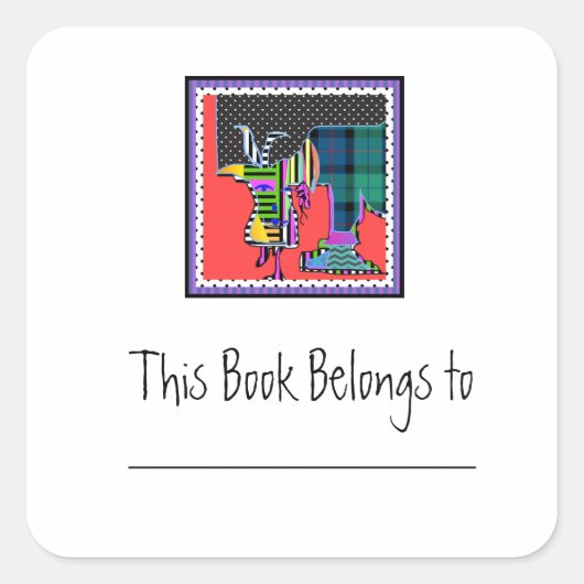 eine andere Art von Aufkleber für tierisches Buchz (Vorderseite)