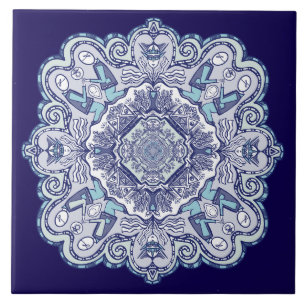 Eine andere blaue China inspiriert Design Keramik Fliese