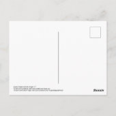 Eine andere blaue Eule in einer Baumpostkarte Postkarte (Rückseite)