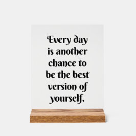 Eine andere Chance Akryling Acrylschild