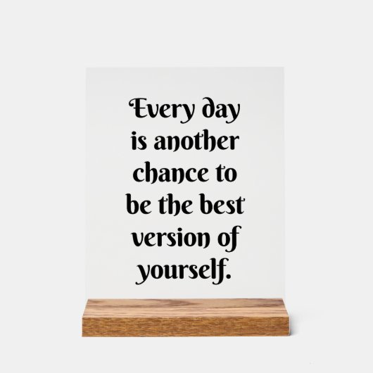 Eine andere Chance Akryling Acrylschild (Vorderseite)