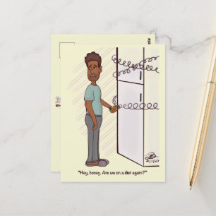Eine andere Diät für Frauen Postkarte