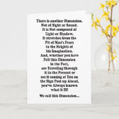 Eine andere Dimension - Meldung im Inneren Karte (Gelbe Blume)