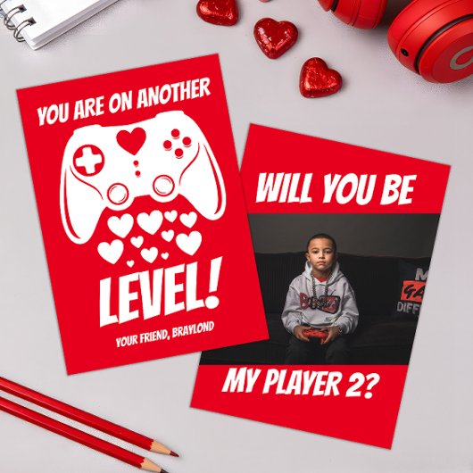 Eine andere Level-Video-Game-Valentinstag-Karte