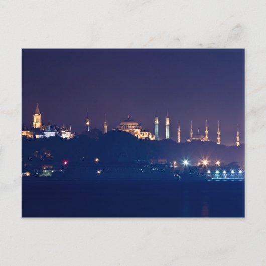 Eine andere Silhouette von Istanbul Postkarte (Vorderseite)