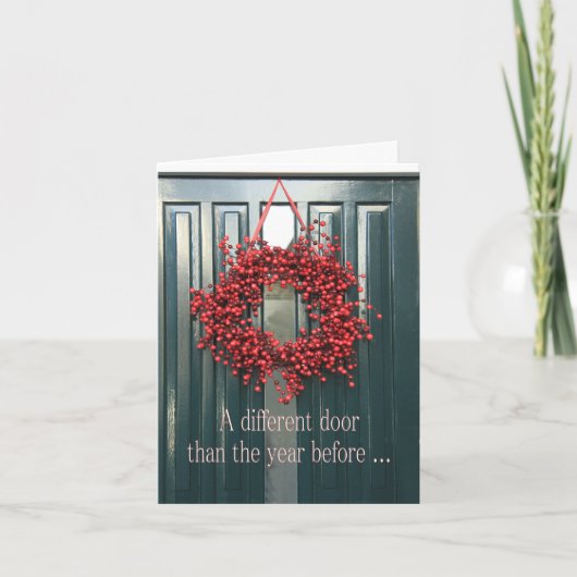 Eine andere Tür - Neue Adresskarte Feiertagskarte (Vorderseite)