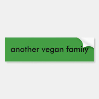 eine andere vegane Familie Autoaufkleber
