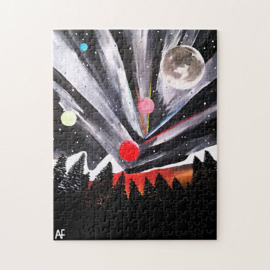Eine andere Welt, Gemälde von Alfred Fox Puzzle (Vertikal)