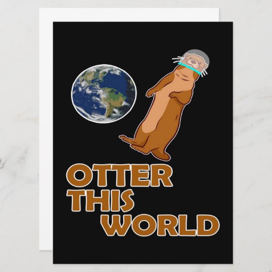 Eine andere Welt | Liebliches Geschenk Menükarte (Vorne/Hinten)