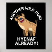 Eine andere wilde Pun Hyenaf schon Tierpun Dark BG Poster (Vorne)