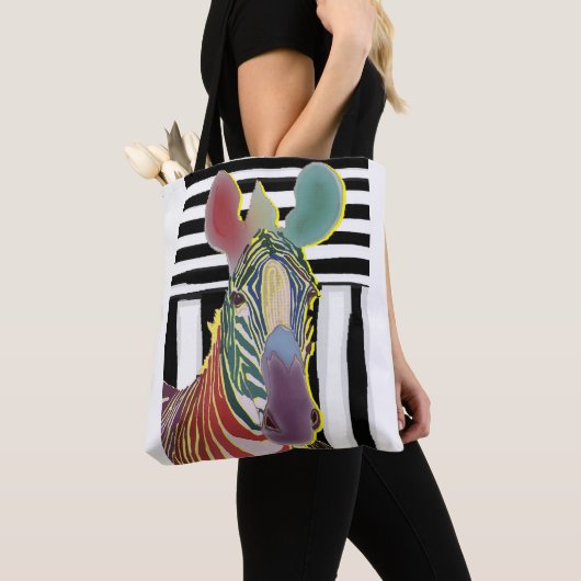 Eine andere Zebra-Tasche Tasche (Von Nahem)
