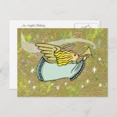 Eine Angelic Melody Postcard Postkarte (Vorne/Hinten)