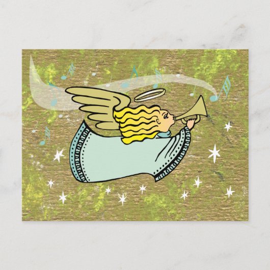 Eine Angelic Melody Postcard Postkarte (Vorderseite)