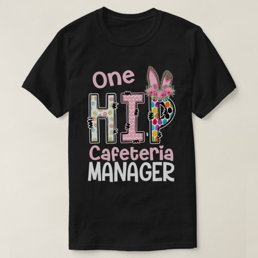 Eine Angesagte Cafeteria Manager, Mitarbeiter der T-Shirt (Design vorne)