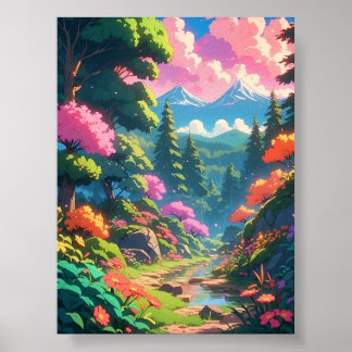 Eine Anime-Reise durch die Natur Poster