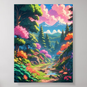 Eine Anime-Reise durch die Natur Poster