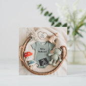 Eine Ankündigung für eine Korbschwangerschaft (Stehend Vorderseite)