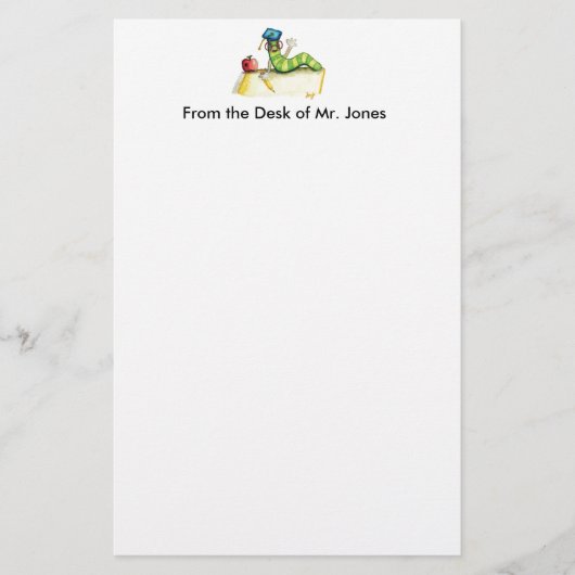 Eine Anmerkung vom Lehrer-Briefpapier Briefpapier (Vorderseite)