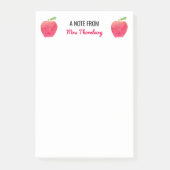 Eine Anmerkung von den Lehrer-personalisierten Post-it Klebezettel (Vorderseite)