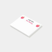 Eine Anmerkung von den Lehrer-roten Äpfeln Post-it Klebezettel (angewinkelt)