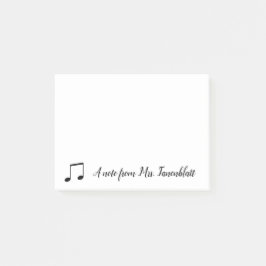 Eine Anmerkung von einem Musiker Post-it Klebezettel