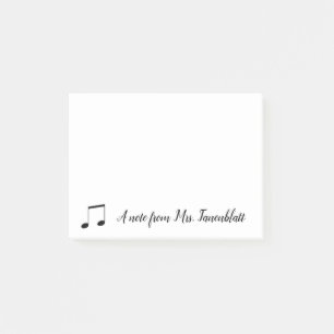 Eine Anmerkung von einem Musiker Post-it Klebezettel