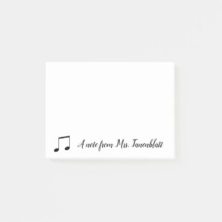 Eine Anmerkung von einem Musiker Post-it Klebezettel